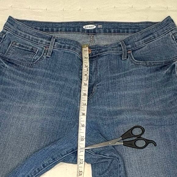 Old Navy Curvy Boot Cut Mid Rise Jeans Women's 14 | Light Blue Denim - Picture 8 of 10